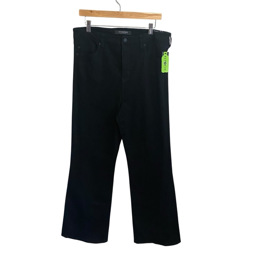 NWT Liverpool Lucy Hi-Rise Bootcut Black Jeans Size 14/32